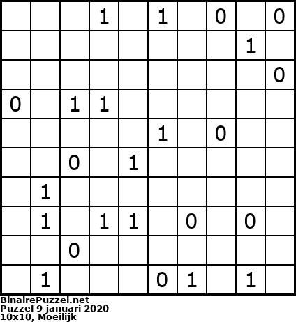 Binaire Puzzel