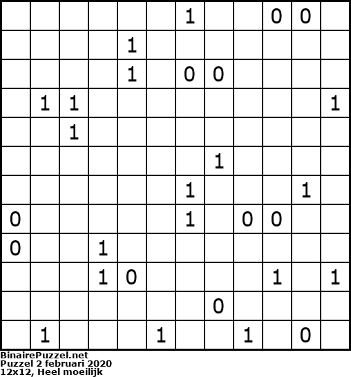 Binaire Puzzel