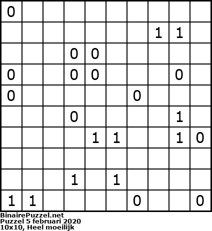 Binaire Puzzel