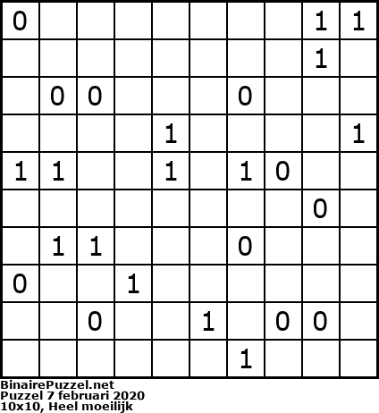 Binaire Puzzel