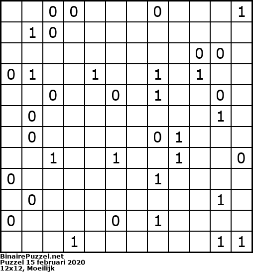 Binaire Puzzel