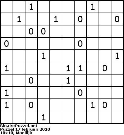 Binaire Puzzel