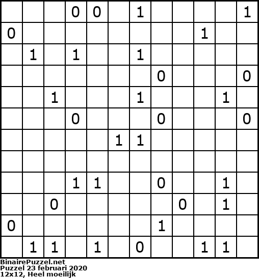 Binaire Puzzel