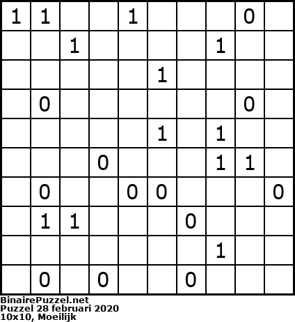 Binaire Puzzel