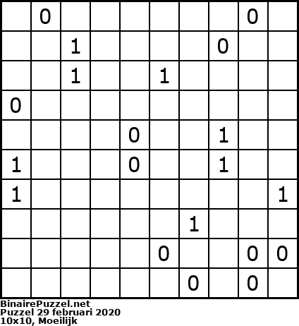 Binaire Puzzel
