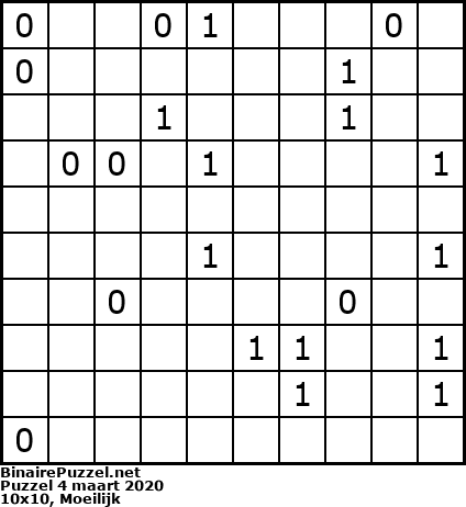 Binaire Puzzel