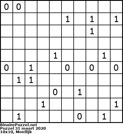 Binaire Puzzel