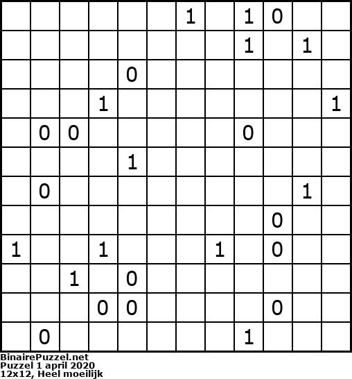 Binaire Puzzel