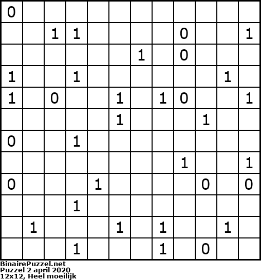 Binaire Puzzel