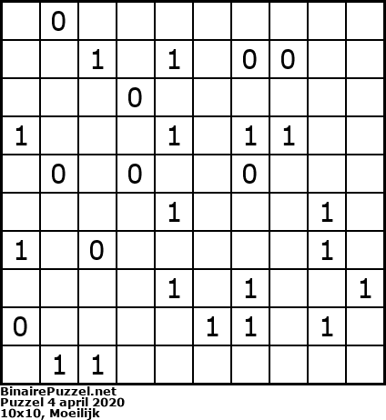 Binaire Puzzel