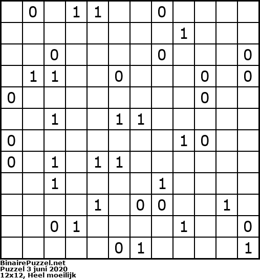 Binaire Puzzel
