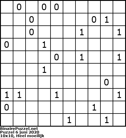 Binaire Puzzel
