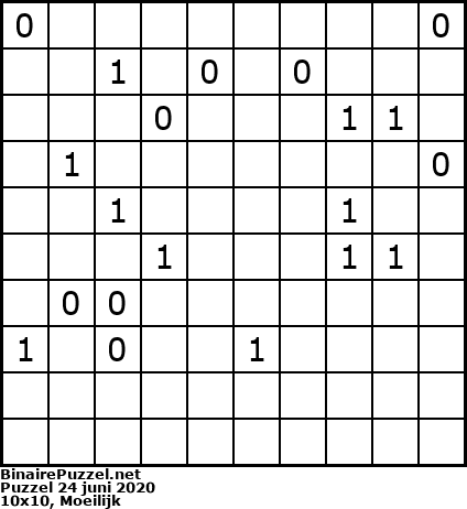 Binaire Puzzel