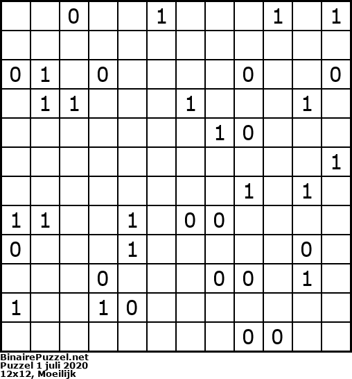 Binaire Puzzel