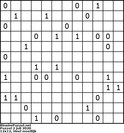 Binaire Puzzel