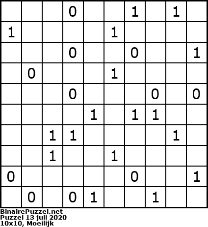 Binaire Puzzel
