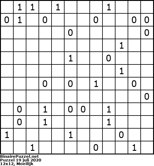 Binaire Puzzel