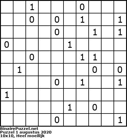 Binaire Puzzel