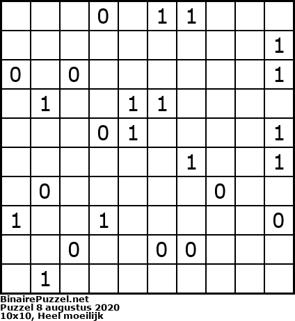 Binaire Puzzel