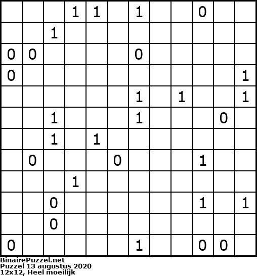 Binaire Puzzel