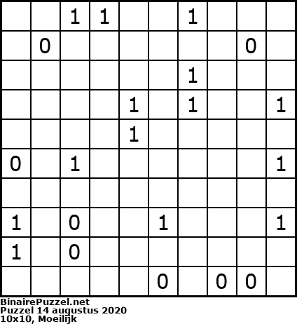 Binaire Puzzel