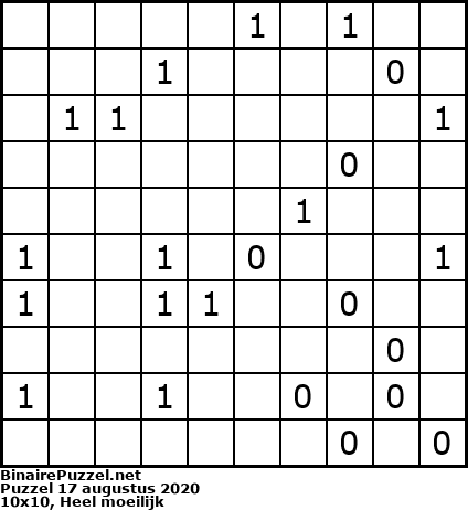 Binaire Puzzel