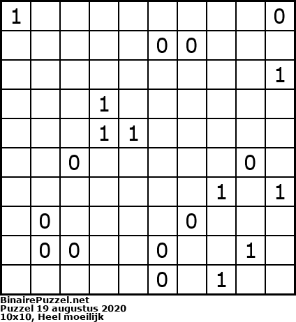 Binaire Puzzel