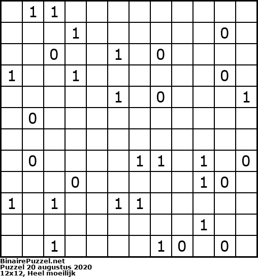 Binaire Puzzel