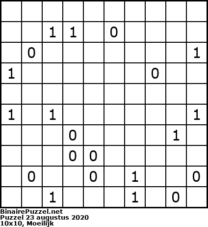 Binaire Puzzel
