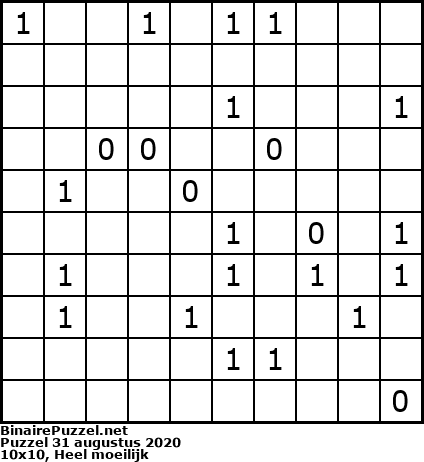 Binaire Puzzel