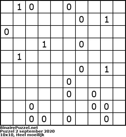 Binaire Puzzel