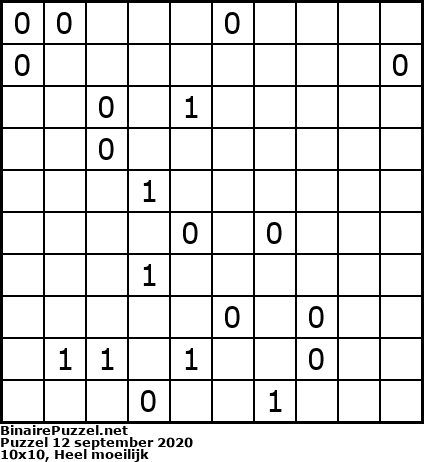 Binaire Puzzel