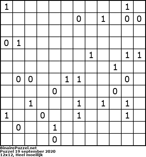 Binaire Puzzel