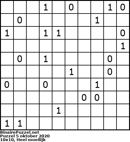 Binaire Puzzel