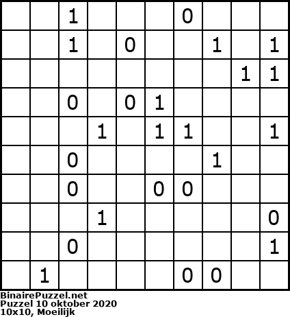 Binaire Puzzel