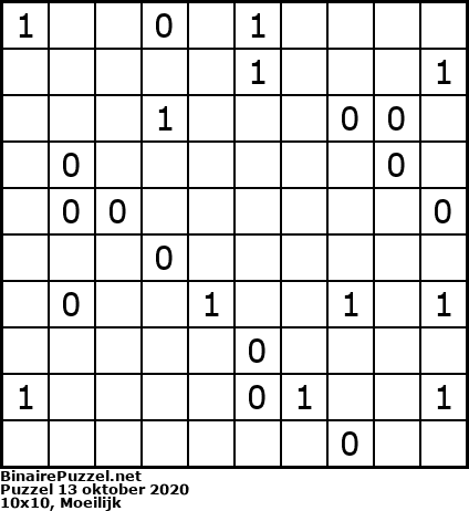 Binaire Puzzel