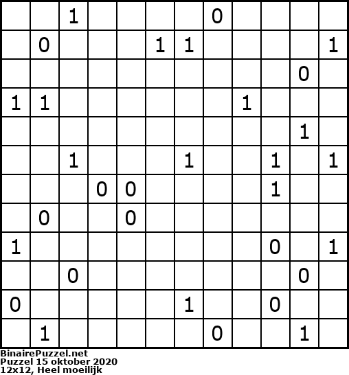 Binaire Puzzel