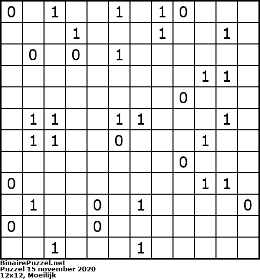 Binaire Puzzel