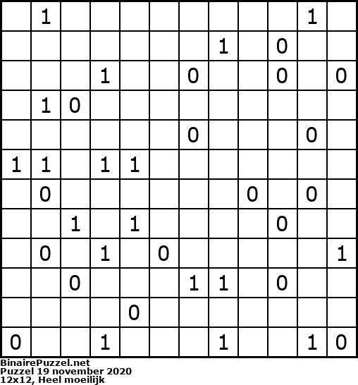 Binaire Puzzel