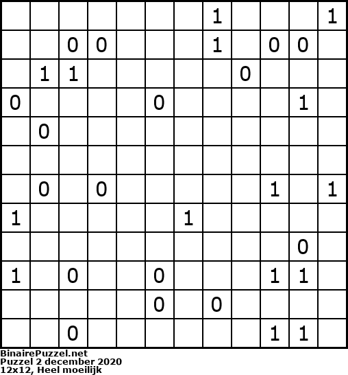 Binaire Puzzel