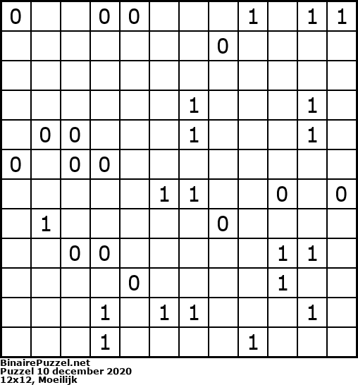 Binaire Puzzel