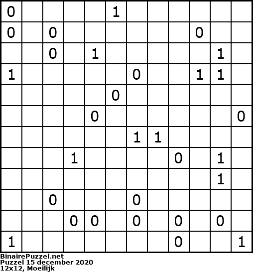 Binaire Puzzel