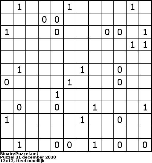 Binaire Puzzel