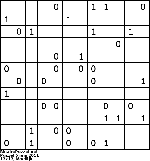 Binaire Puzzel