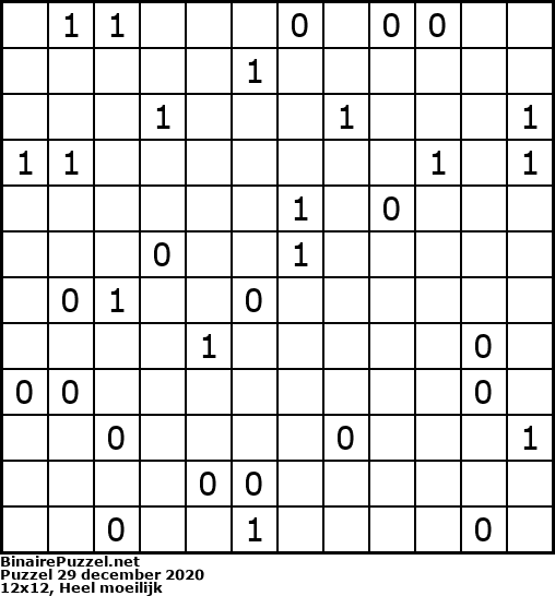 Binaire Puzzel