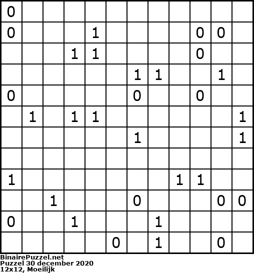 Binaire Puzzel