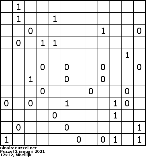 Binaire Puzzel