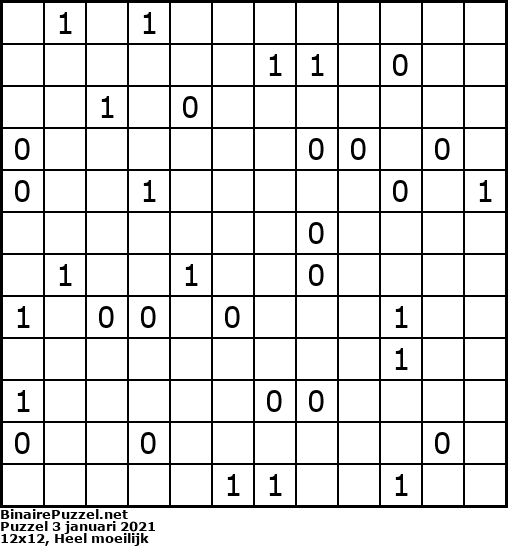 Binaire Puzzel
