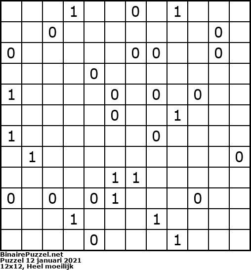 Binaire Puzzel