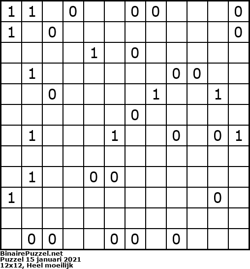 Binaire Puzzel